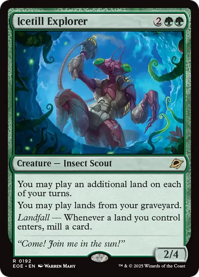 Warotar's tweet photo. @AnxSoSassy @LampsonMcStand a card like that would have to be super overcosted because of how explosive the effect is. scapeshift tutors for any land and has them enter tapped, and it still was format-defining, not to mention the many landfall synergies that exist in MTG now. https://t.co/0hso3H70HD