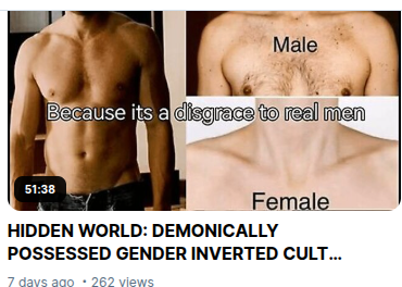 AuthorCiaL's tweet photo. @OneGoal @yivieyvonne @janayaish @ONEGOAL123 @ULISES15842133 @369Earth432Hz WHATS CENSORED ON BITCHUTE 7/9
@AuthorCiaL #elitegenderinversion clip HOWWHYSEEIT
https://t.co/QXEFF1UPdP demonically possessed cult
https://t.co/JKT6jzLCyE they want u 2 think…
https://t.co/h4ZVKgRTcR hermaphroditus
https://t.co/NgQ2Nlbf9j secret trans network its global https://t.co/BEzrNUJXju