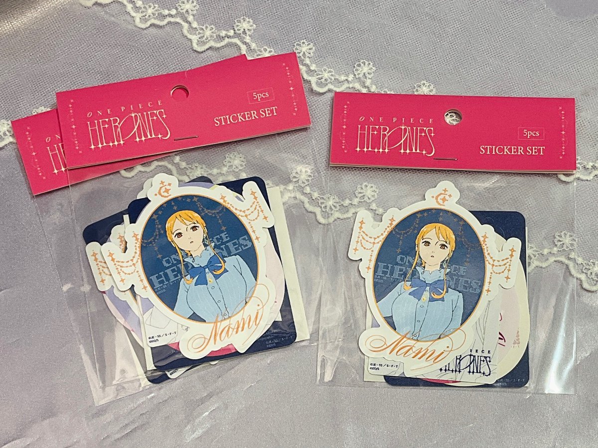 再入荷】 ONE PIECE HEROINES ステッカー5枚セット 990円(税込) 好評