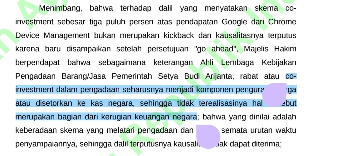 BetaEpsilonPhi's tweet photo. Sudah dibantah sana Ahli LKPP (Lembaga Kebijakan Pengadaan Barang/Jasa Pemerintah)

Dan di situ beneran pake kata KICKBACK DONK 🤣

30% ITU JADI KOMPONEN PENGURANG HARGA ATAU DISETORKAN KE KAS NEGARA https://t.co/BIvCxeA3U6