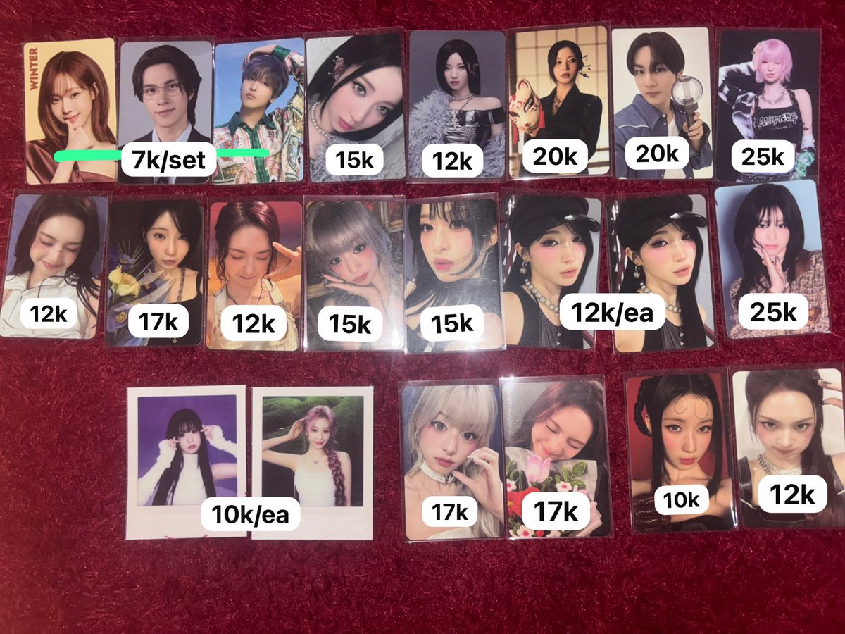 noraawbaikk's tweet photo. [HELP RT] 

WTS // want to sell photocard official aab photocard girl group

price on pict
condi / proof
tf only
exc pack 3k
prefer take bulk
dom jatim

t. wts want to sell photocard babymonster, enhypen, aespa, asa, chiquita, pharita, ahyeon, jungwon, winter https://t.co/6cg2oOsR8a
