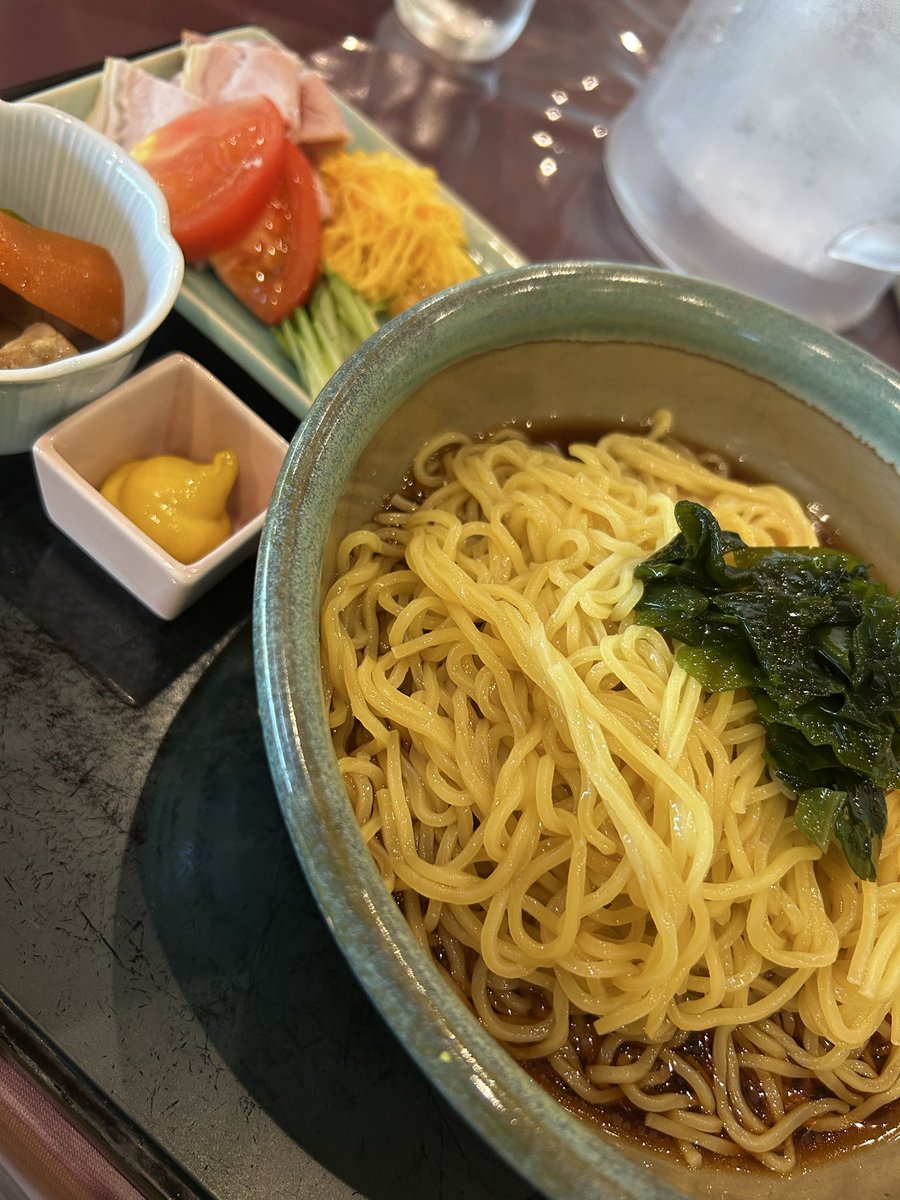 8okrak8's tweet photo. 冷やし中華♪
始まってました♪
#山代　#福井　#観光　#ランチ　#冷やし中華　#大盛り https://t.co/gONrOAB13a