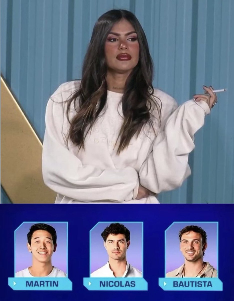 angelntion's tweet photo. el karma de eliminar a Luana va a ser tener otra final de varones insulsos https://t.co/2B7Tx25Ei7