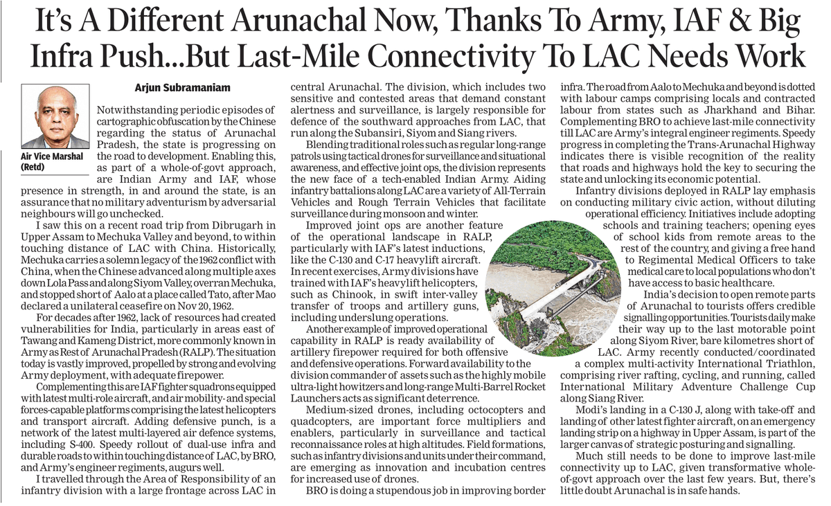 It's A Different Arunachal Now, Thanks To Army, IAF & Big Infra Push ...