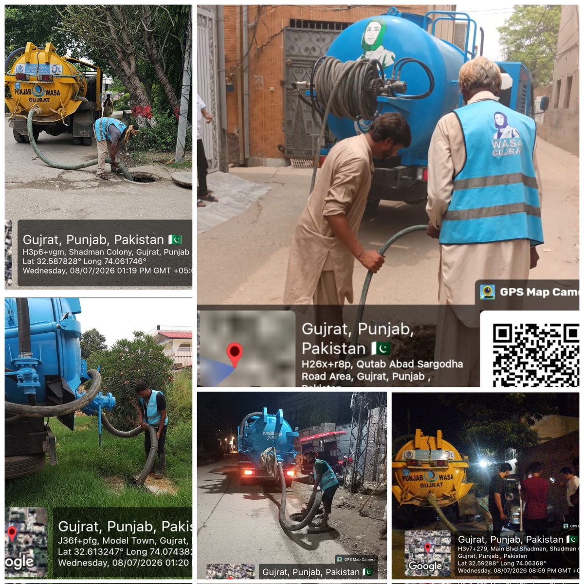 wasagujrat's tweet photo. WASA Gujrat — Serving with Commitment! 💧
#WASAGujrat #CleanGujrat #PublicService #DrainCleaning #Sanitation #PunjabWASA #TeamWASA #ServingPeople https://t.co/NNAm4vDaNK