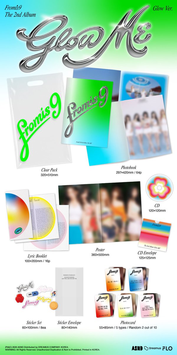 Poca4u's tweet photo. [Dreamstation PHGO]🍀

📍fromis_9 2nd Full Album Glow Me 

🍊GLOW VERSION🍊

EA-₱2,700

DOP-July 19
MOP-Gcash|BDO
MOD-J&amp;T/SSD

NETA
ISF+Packaging fee are included 
Local sf is not included 
Please DM your order.

#DreamstationGO #fromis_9 #Glowme https://t.co/kOwpbhJaG8