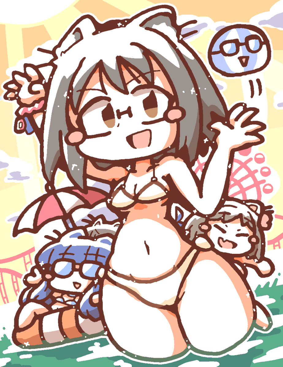 hanareyakuroha's tweet photo. 遅くなりましたがビキニの日リクありがとござます上条さん。
(サマフェスお疲れさま海はしゃぎのはずだったやつのはずがだけどごめん) https://t.co/x0Ze4CMuce