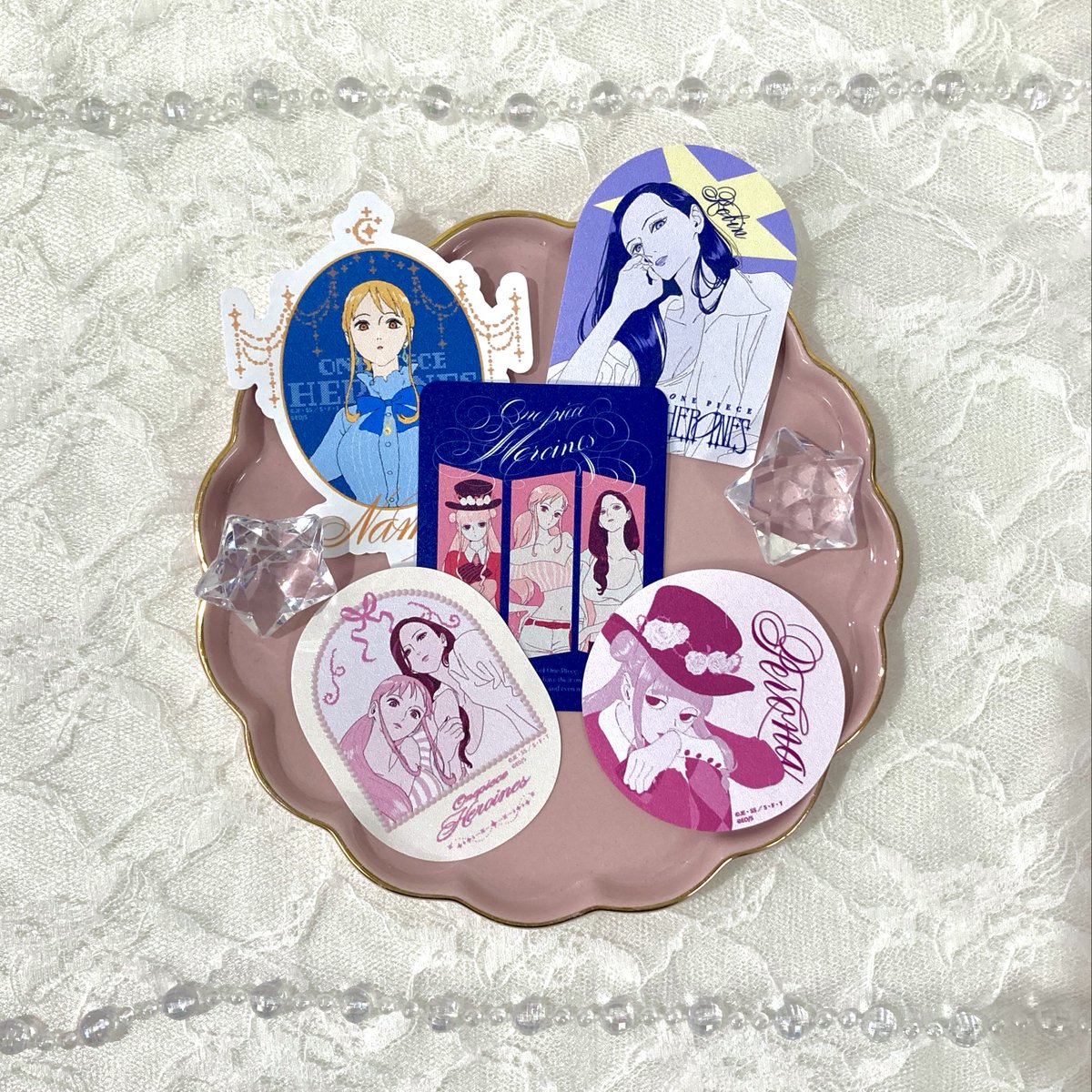 再入荷】 〖ONE PIECE HEROINES〗 ステッカー5枚セット 990円（税込