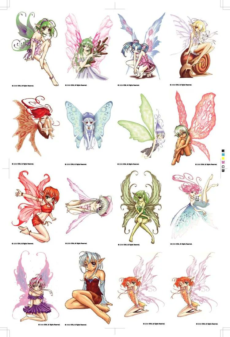 RickElfen's tweet photo. When I was a kid, whenever I saw these in those tattoo coin machines, I would grab as many as I could. Then I would transfer them onto paper and cut them out. I took them to school and played with them like dolls during class. https://t.co/tM1TKC7nIG