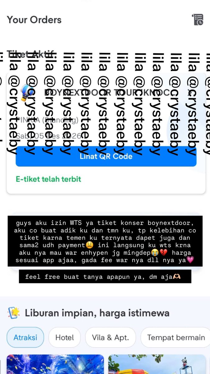 crystaeby's tweet photo. izin wts tiket boynextdoor yaa, cat pink A, harga sesuai app ajaa, keterangan ada di foto ya, feel free buat tanya apapun bisa dm atau wa yaa🫶🏻💗no scam, no hnr ya. #wts #wtb #zonauang #zonajajan #boynextdoor #onedoor https://t.co/vP4hIzHLp1
