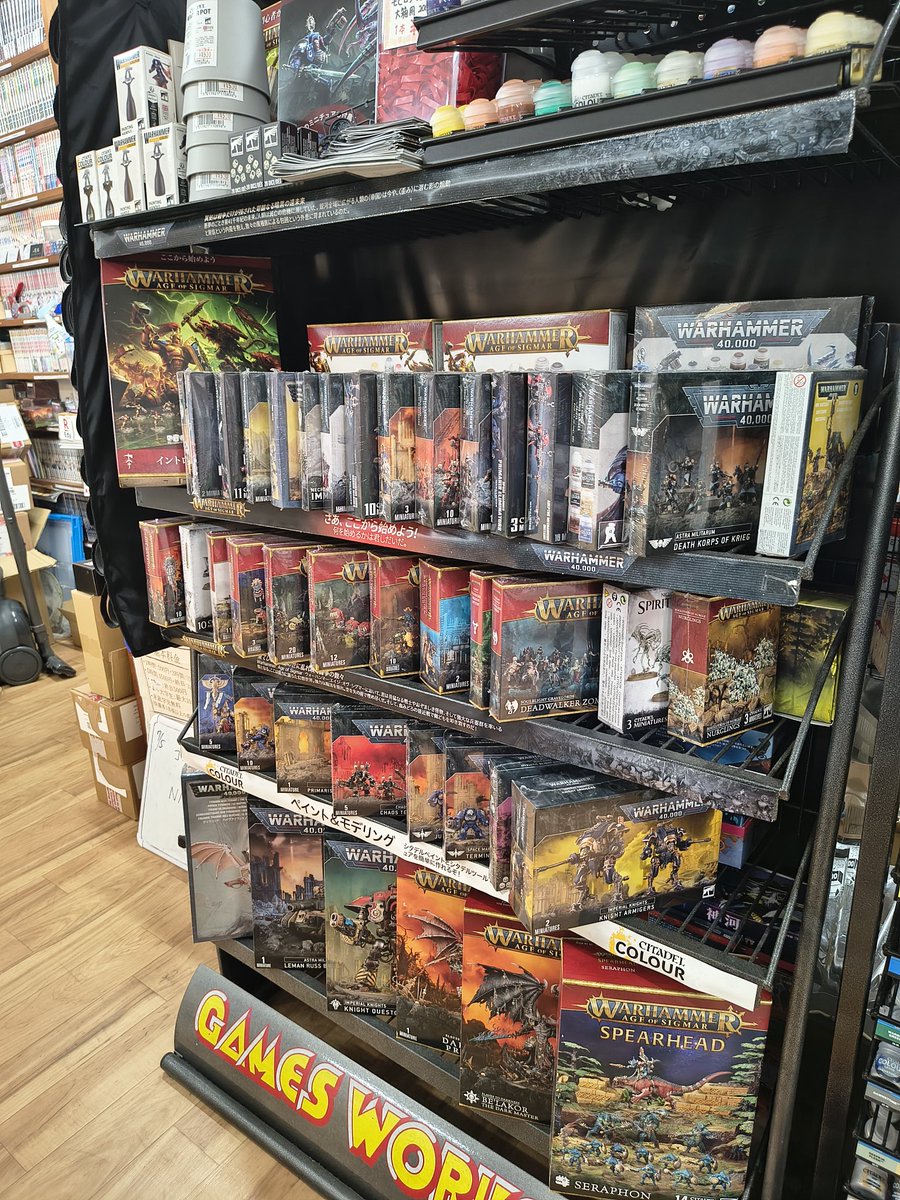 kinosunoki's tweet photo. キノスの樹オープンしました！

当店では新品ボードゲームたくさん販売しています！
（おそらく）地域No.1の品揃え✨！！！！！

ウォーハンマー/シタデル製品の販売もあります！

ぜひ一度ご来店ください！😊 https://t.co/UDaXUbJi81