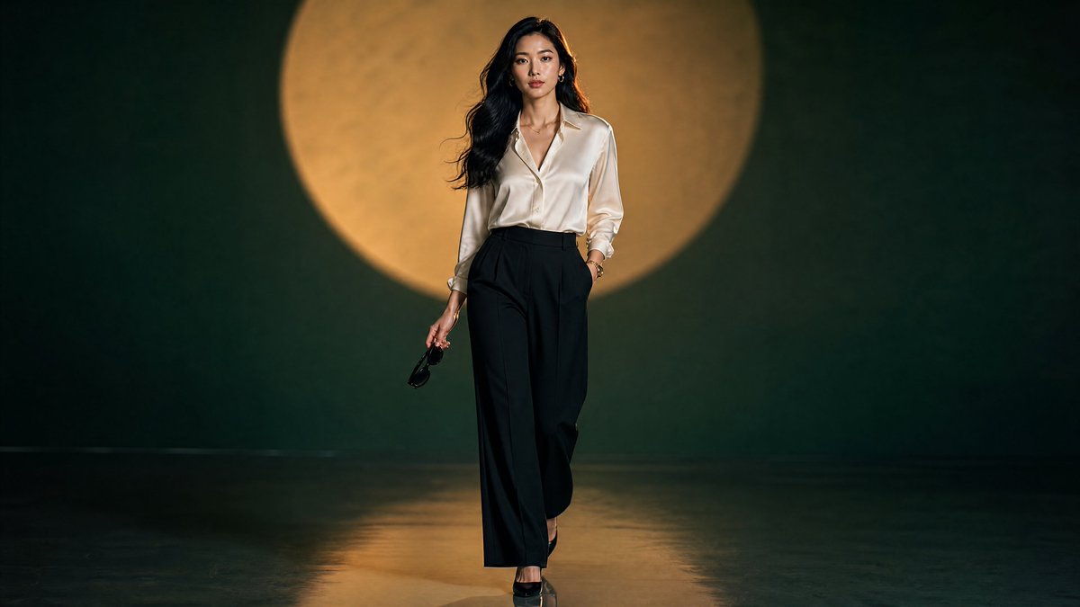 Luxury Moonlit Fashion Walk