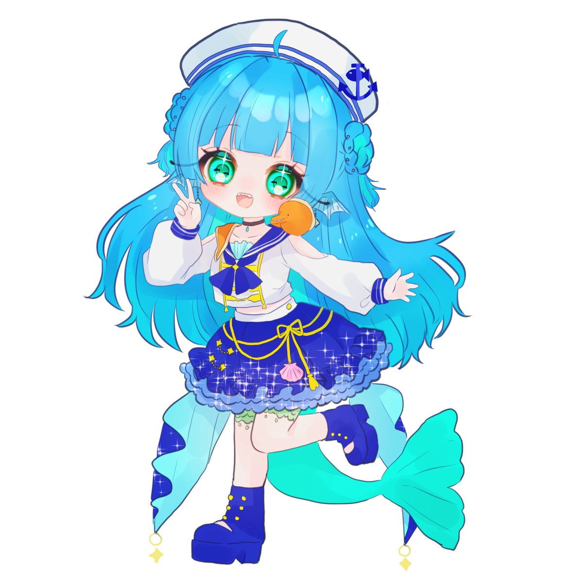 karaage_shark's tweet photo. 無償企画！
サンプルのようなミニキャラを描かせてください✨

🌼このアカウントをフォロー
🌼このツイートをRP
で応募完了です✨

リプに詳細あったら嬉しいです！
VTuberさんやVRChatのアバターなどでも参加大歓迎です✨よろしくおねがいします✨

#無償企画　#無償イラスト #夢絵 #VTuber #VRChat https://t.co/ms8EJLdKbU
