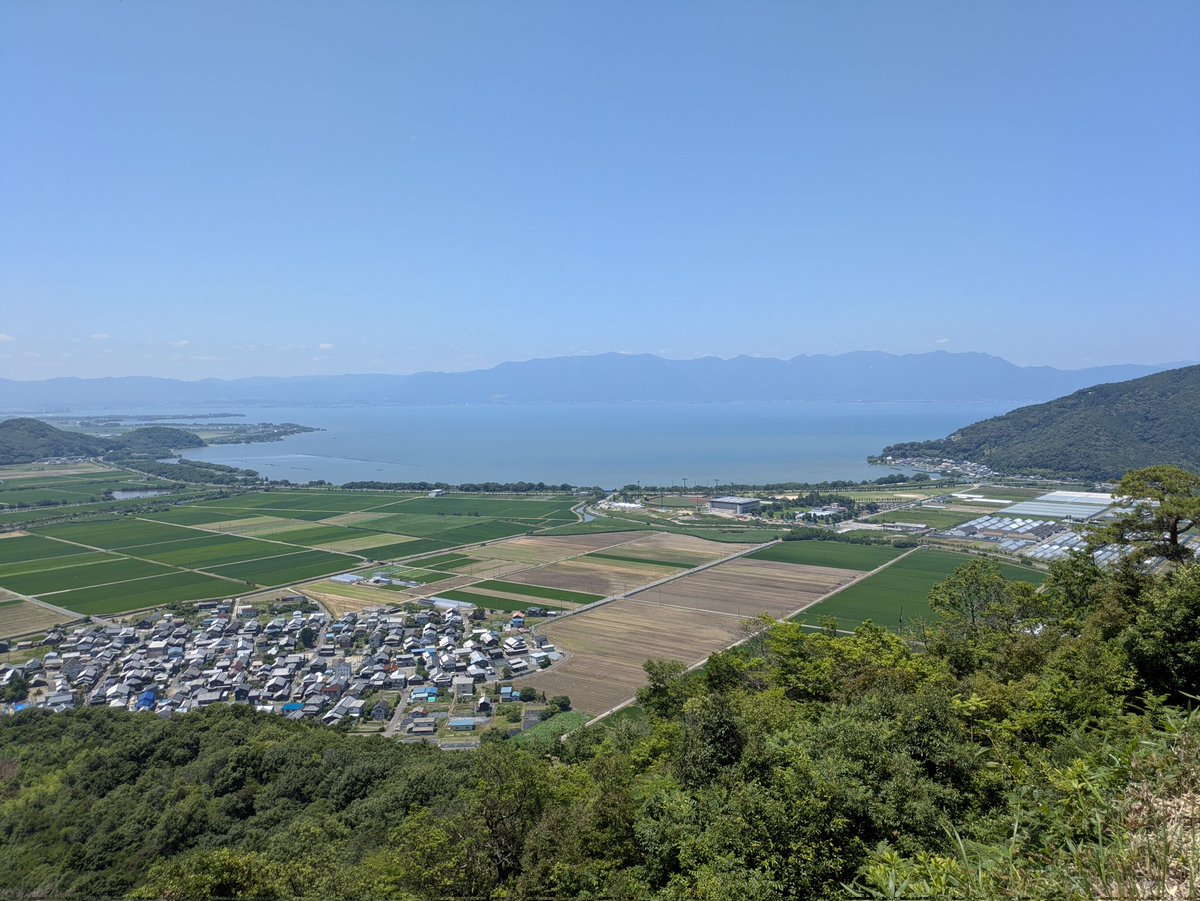 inomasashi's tweet photo. 続日本100名城 八幡山城
琵琶湖が見下ろせます。 https://t.co/3hy0eLvn5Q