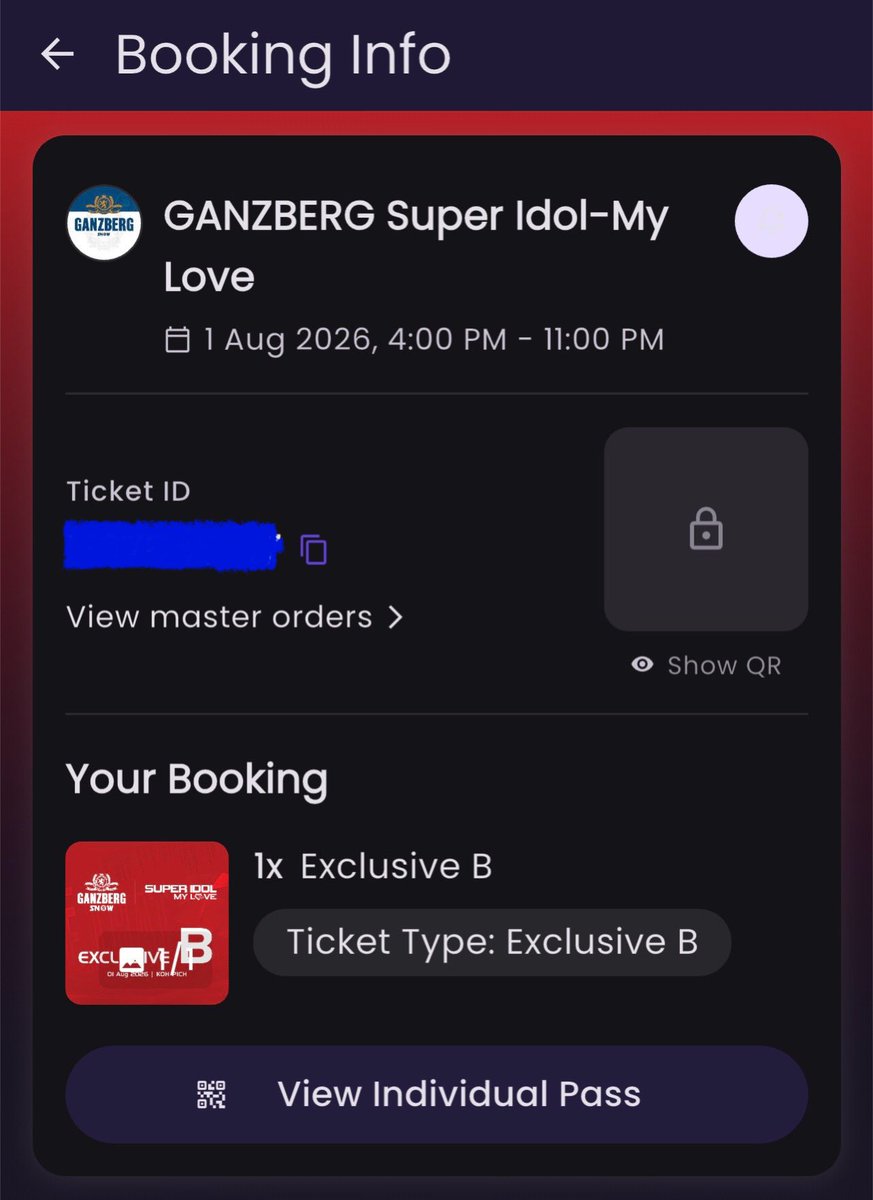 IM_Pheavyy's tweet photo. WTS Exclusive B 1 ticket with lower price I’m an EXO-L not a scammer, can check my profile 
Interested can DM me, meet face to face, negotiable
#GanzbergSuperIdolMyLove #SUHO #EXO #수호 #엑소 https://t.co/OXM573CvK9