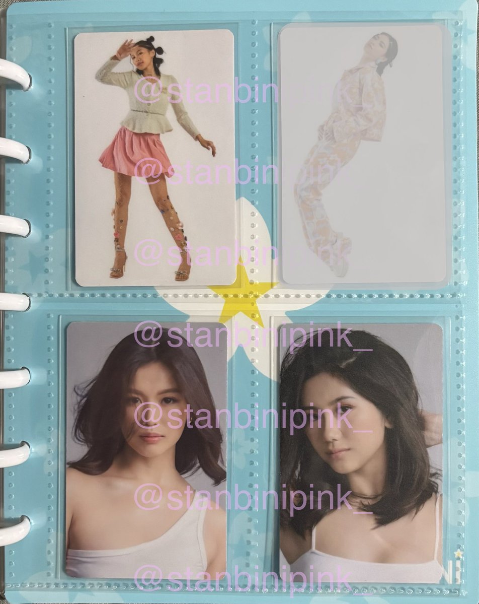 stanbinipink_'s tweet photo. LFT WTT For Trade

Have:
NBS Photocard Binder Gwen Jhoanna
Bioderm Colet (2) 
Parcinq Jhoanna Maloi Sheena

Want: 
NBS Photocard Binder Colet OT8
Cornetto Mikha MikhShee

Loc: Manila/Pasay

🏷️ BINI BINIph Aiah Colet Maloi Gwen Stacey Mikha Jhoanna Sheena

#bini #biniph https://t.co/oVhGOzCDHH