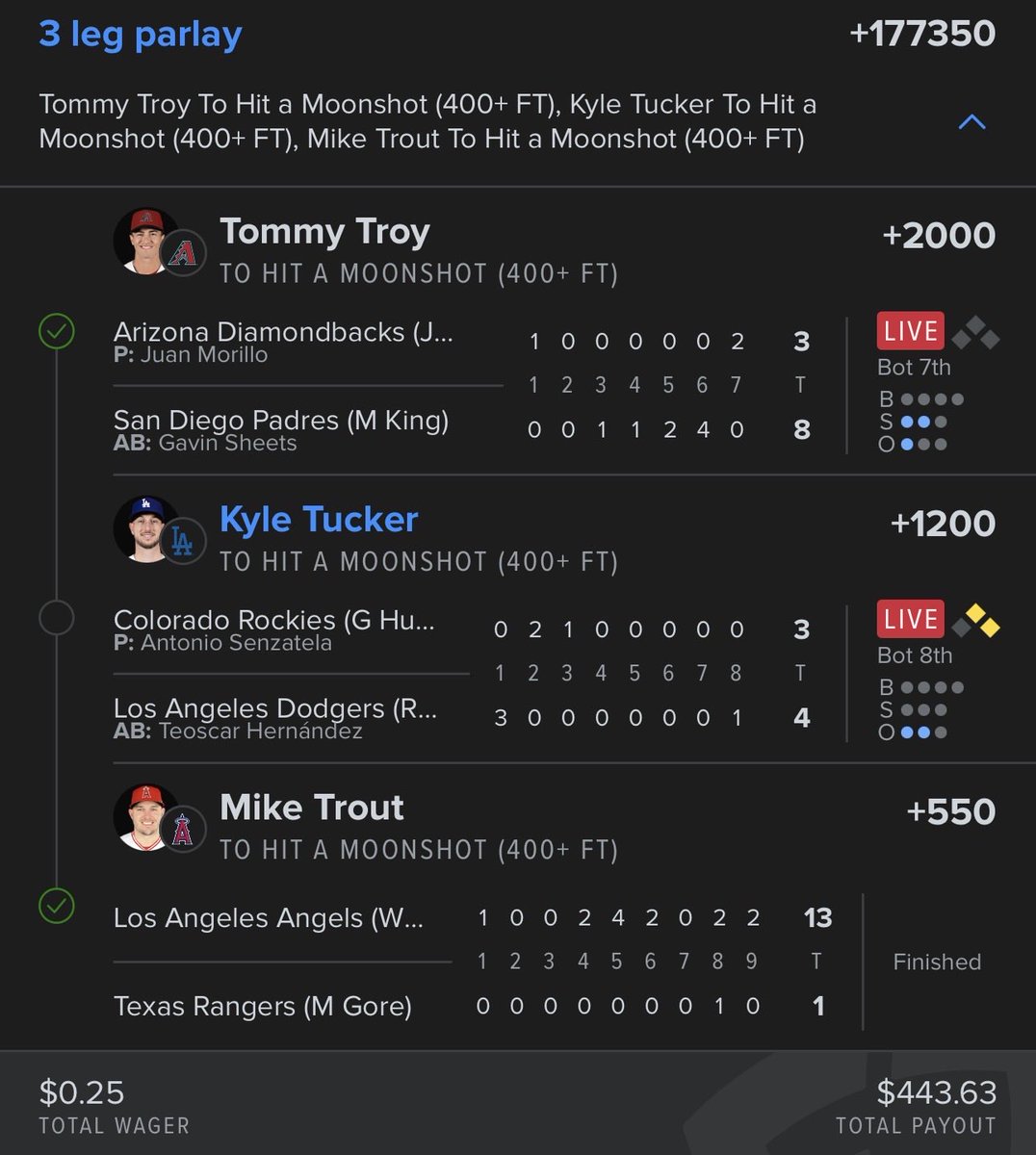 ParlayGoon's tweet photo. Cmon Rockies Tie It Up Or Take Lead , Tucker Need His Moment He Been Struggling Getting Trolled …. CMON GAMBLING GODZ ‼️ https://t.co/aYOaygRKty