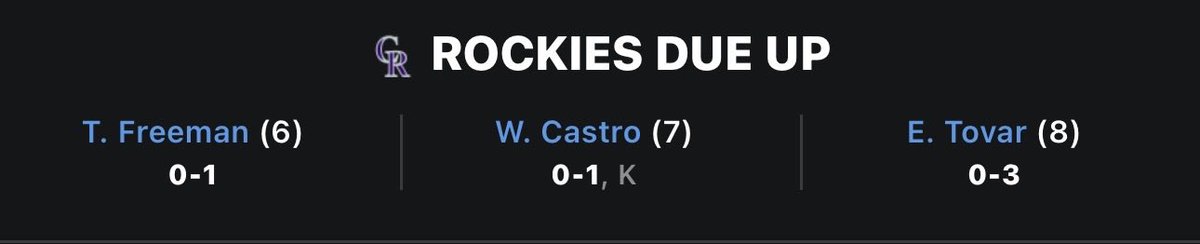 ParlayGoon's tweet photo. Cmon Rockies Tie It Up Or Take Lead , Tucker Need His Moment He Been Struggling Getting Trolled …. CMON GAMBLING GODZ ‼️ https://t.co/aYOaygRKty