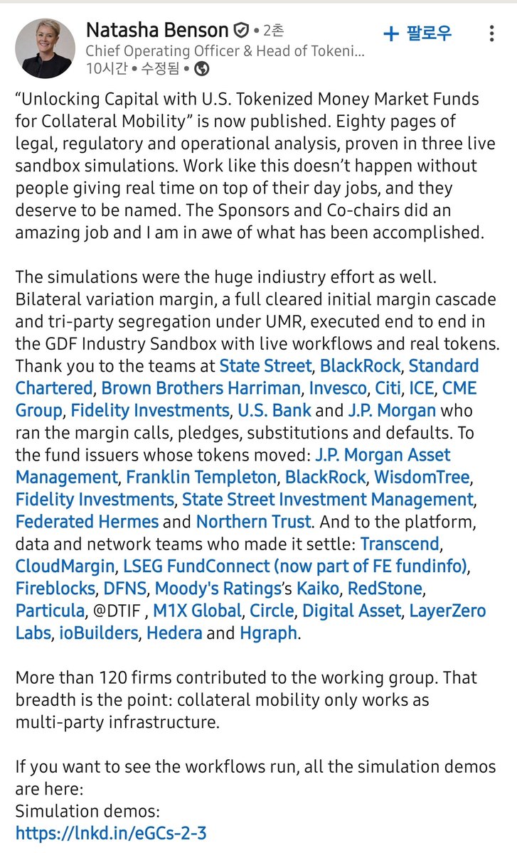 SYCR6h8A4qUyAHf's tweet photo. https://t.co/0lzZwsIVpJ

Natasha Benson
(Chief Operating Officer @Ownera)

Network teams who made it settle:
#Fireblocks, #DFNS, #Moody's Ratings's Kaiko, RedStone, Particula, DTIF, M1X Global, #Circle, Digital Asset, LayerZero Labs, #ioBuilders, #Hedera and #Hgraph. https://t.co/yNQPmm5LJw