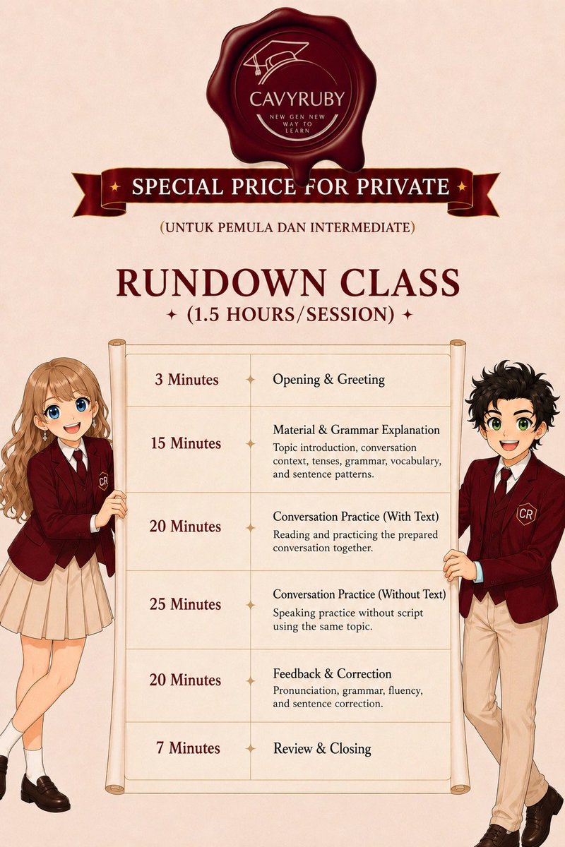 crcourse's tweet photo. @yangqiceo_x2 Hi kak👐🏻 Cavyruby Course buka untuk kelas private speaking class loh, bebas pilih materi convonya biar bisa relate dengan yang dibutuhkan. Testi bisa cek dibawah yaa dm atau scan barcode untuk info lebih lanjutnya 👐🏻
https://t.co/QhMMm3bCGA https://t.co/VvcV3bf8eV