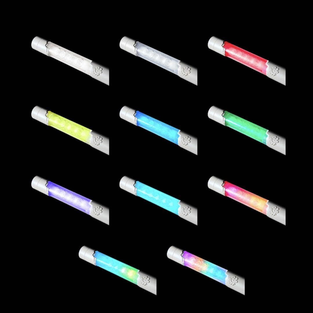 isawkono's tweet photo. kira2 begini ya gambaran konser cortis pake LS warna warni, beneran color outside the line🥺🤍 https://t.co/U1YV3qNmZv
