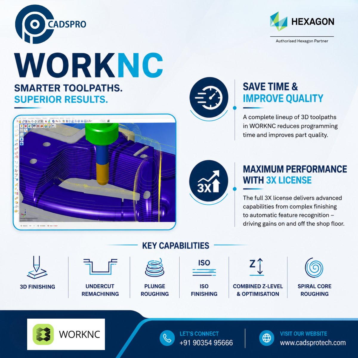Cadsprotech2015's tweet photo. Smarter Toolpaths. Superior Results. ๐
Boost CNC productivity with #WORKNCโadvanced 3D toolpaths, faster programming, improved surface finish, and optimized machining performance.
๐ +91 90354 95666
๐ https://t.co/cRsAK1vJCL
#Hexagon #CAMSoftware #cadspro https://t.co/AN1v1FHjZd