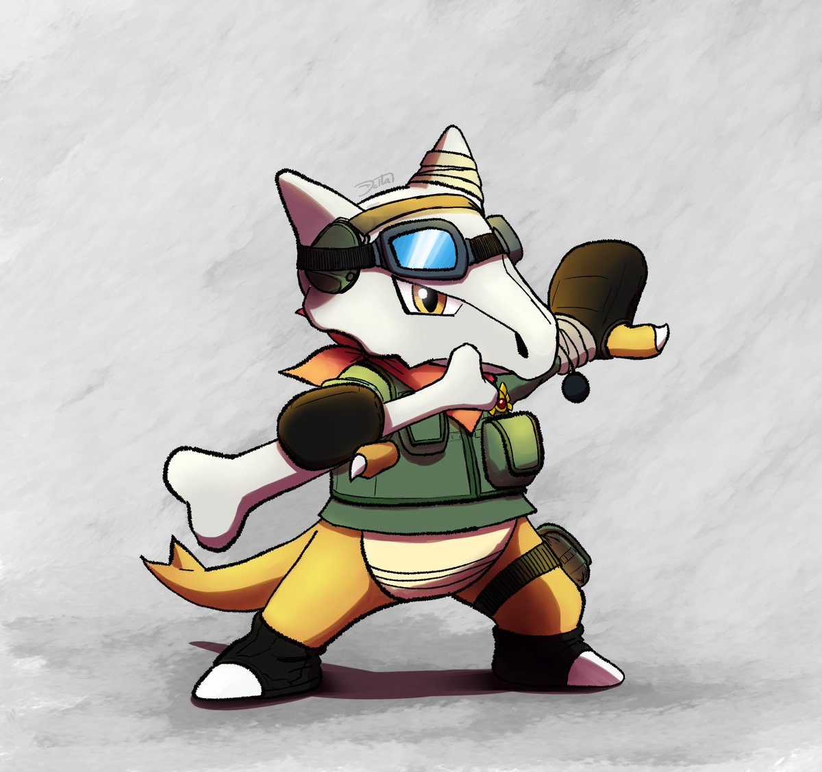 DeltaEagleArts's tweet photo. Meet Mark &amp; Blaze, two experienced warriors, with other members they make a Team called "Inferno"

#pmd #pmdart #pokemonart #marowak #charmeleon https://t.co/9UbY5Xf4ti