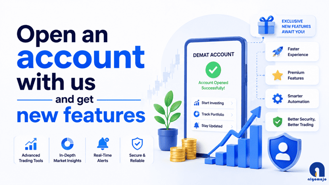 algomojo's tweet photo. 🎉Open Your Account Today &amp; Unlock All-New Algomojo Features!

Take control of your trading with powerful automation, seamless broker connectivity.

🚀Join Our FREE Live Demo
Automation at Your Fingertips
📅11-JUL-2026 (Saturday)⏰10 AM – 12 PM

https://t.co/HwmGS2l9Fz https://t.co/iolMohno5I