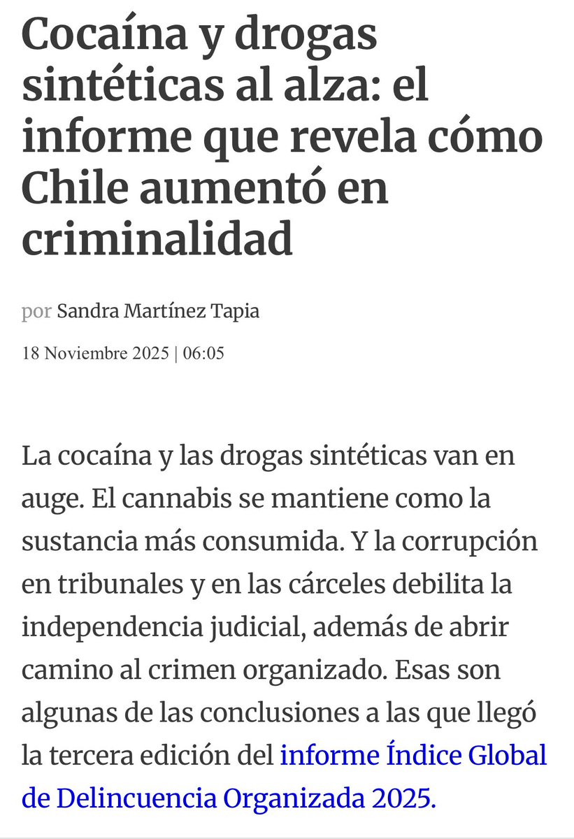 camilosseasu's tweet photo. @realminino @Chile_Ranking Pero las noticias de tu país dicen lo contrario https://t.co/7un96lApjK