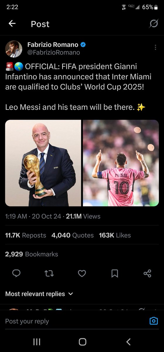 YSVofficial's tweet photo. @RkFutbol This fifa president is an animal https://t.co/tYBiTyEvfs