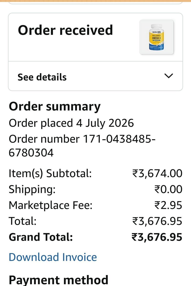 jayendra2613's tweet photo. मै @amazon_prime यूजर हूं और मैने 4 जुलाई को ये ऑर्डर किया था और आज 9 जुलाई है आडर का कोई अता पता नहीं है @AmazonHelp @amazonIN  क्या आप ग्राहकों से प्राइम मेम्बरशिप में अगले दिन ही प्रोडक्ट डिलीवरी का वादा करके प्राइम मेम्बरशिप के नाम पर ऐसेही धोखा करते हो ?? https://t.co/Rzkpkekcku