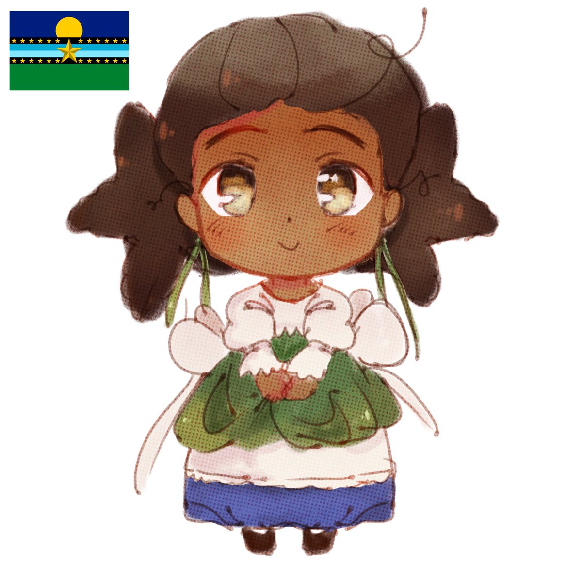 harumachizzzz's tweet photo. My design for the Essequibo Region in Hetalia!!! The Essequibo is a piece of land between Venezuela and Guyana that has been in dispute since colonial times and it's still ongoing lol #hetalia #aphoc #aphessequibo https://t.co/8Yawm5XxcS