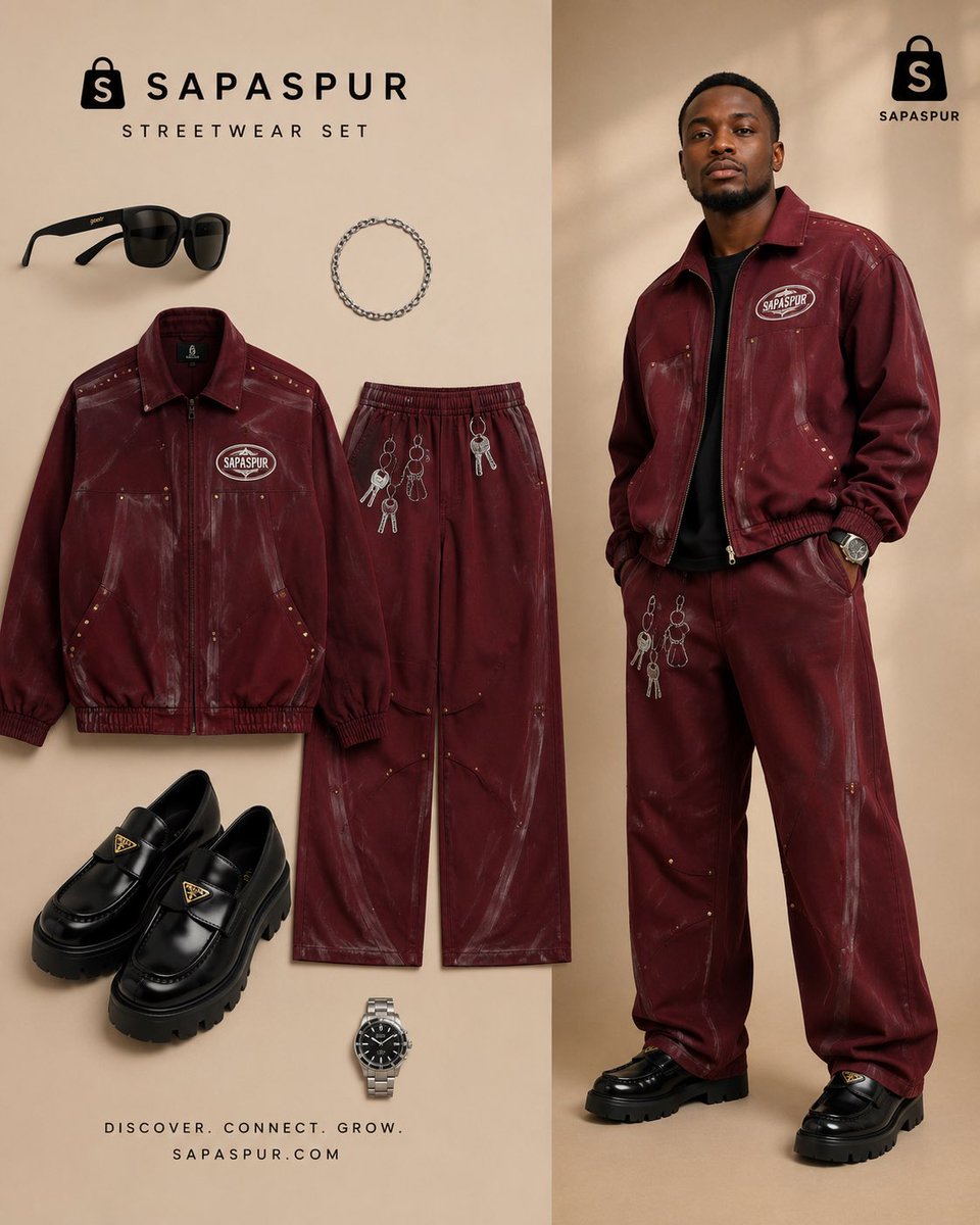 Sapaspur's tweet photo. Designed for those who lead, create, and stand out.

Introducing the Sapaspur Signature Streetwear Set—premium comfort, modern design, and everyday confidence.

✔ Premium Quality

✔ Limited Collection

✔ Worldwide Shipping

🌍 Shop: https://t.co/Ufo2LniqT4 https://t.co/mvv00nKvoI