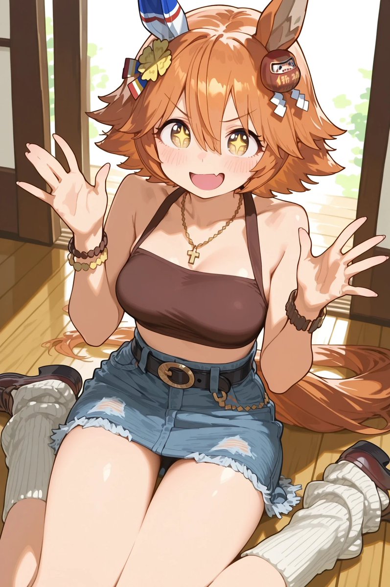 inishie_ai's tweet photo. ギャルっぽいフクキタル https://t.co/7SefFyfnsC