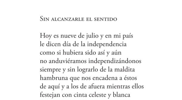 swiftscrows's tweet photo. feliz nueve de julio!!! estaba leyendo a diana bellessi y de casualidad me crucé un poema hablando sobre cómo celebramos el 9 de julio sin darnos cuenta de que nuestra independencia siempre está en riesgo, hoy más que nunca https://t.co/2NDd9n7IEi