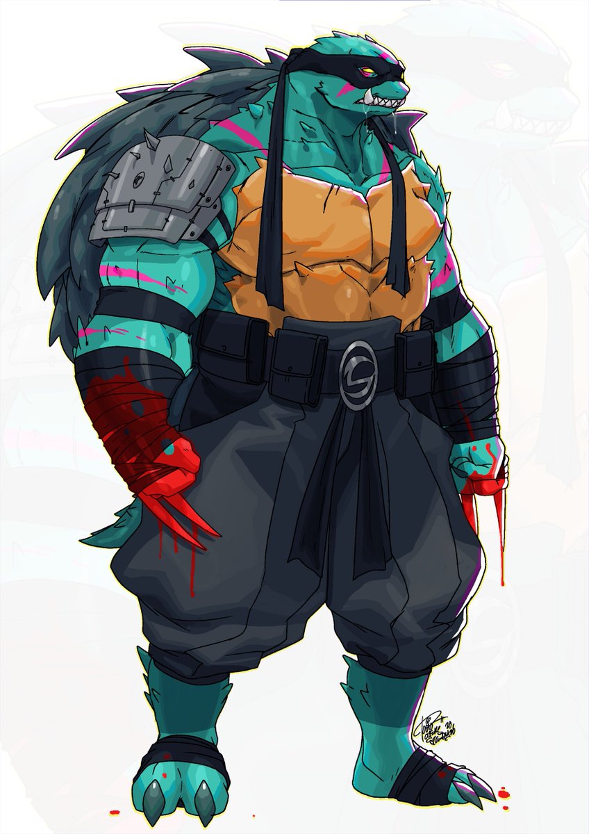 TovioR's tweet photo. warm up of tmnt's slash i did a while back. i planned on doing a more serious take. never got around to it. https://t.co/r20T1cHsfK