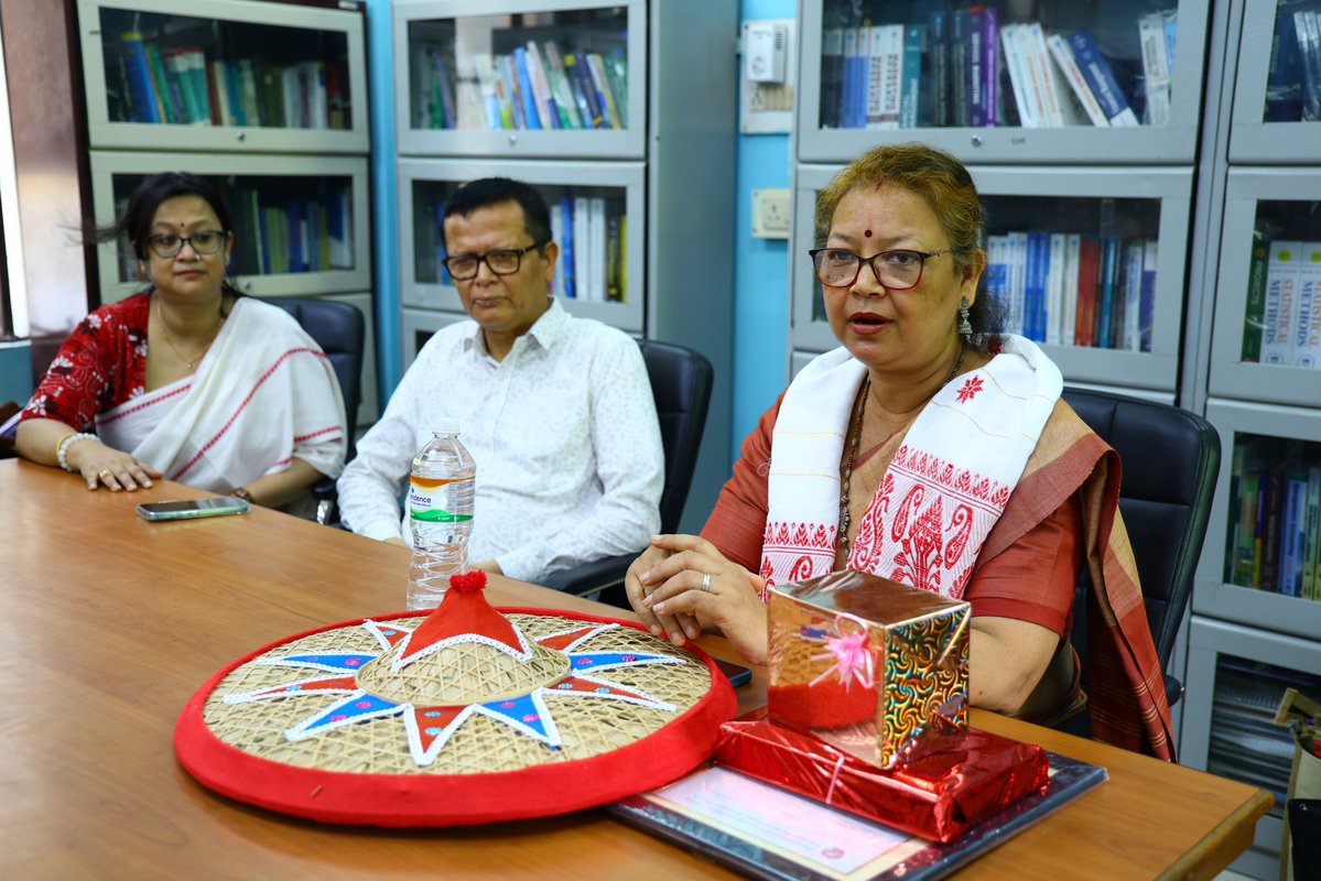 GauhatiUniv's tweet photo. The Women Entrepreneurship Development Programme, organised by the Department of Commerce, Gauhati University on 2 July 2026, featured an inspiring and interactive special talk by renowned entrepreneur Ms. Maushmi Saikia Kalita.

Her experiences highlighted the importance of self-confidence, resilience, and perseverance in entrepreneurship. Her journey demonstrated how challenges can be transformed into opportunities through determination, hard work, and belief in oneself.

The session was a valuable reminder that success begins with the courage to take the first step and the commitment to keep moving forward.

#WomenEntrepreneurship #GUCommerce #GauhatiUniversity