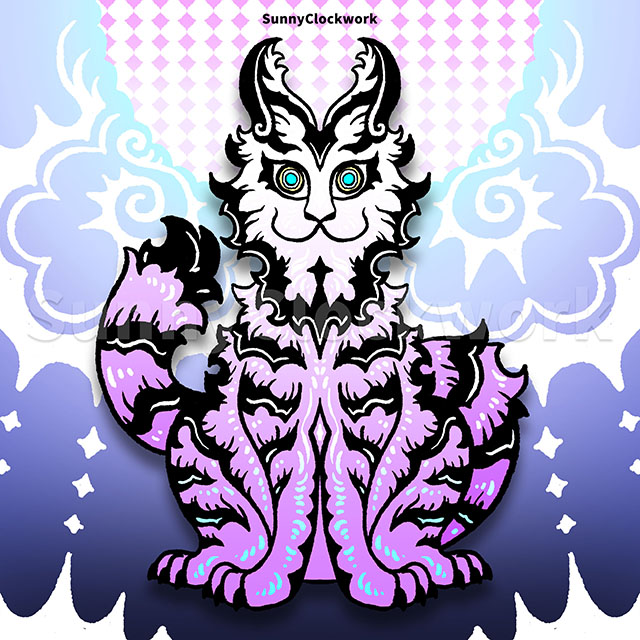 SunnyClockwork's tweet photo. Cat doodle https://t.co/f8YWQd2diE