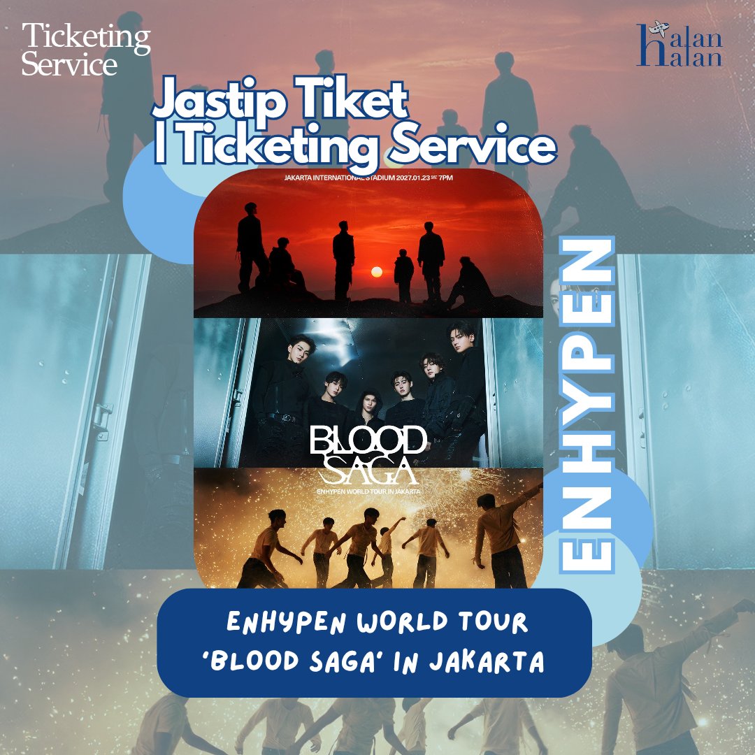 halanhalantour's tweet photo. JASTIP TIKET | TICKETING SERVICE ENHYPEN BLOOD SAGA IN JAKARTA🇲🇨

✨️Special service
✨️Manual war/ticketing

✅️All section available
- VIP
- CAT 1
- CAT 2
- CAT 3
- CAT 4
- CAT 5
- CAT 6
- CAT 7

T&amp;C and price check here: https://t.co/WWivmPIbK1

✨️✨️✨️ https://t.co/9oPueTj6LV