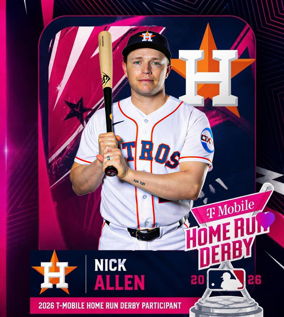 HaderIsKing's tweet photo. 🚨BREAKING🚨: Nick Allen Will Represent The Houston Astros In The 2026 MLB Home Run Derby! https://t.co/VAN5MXsGi9