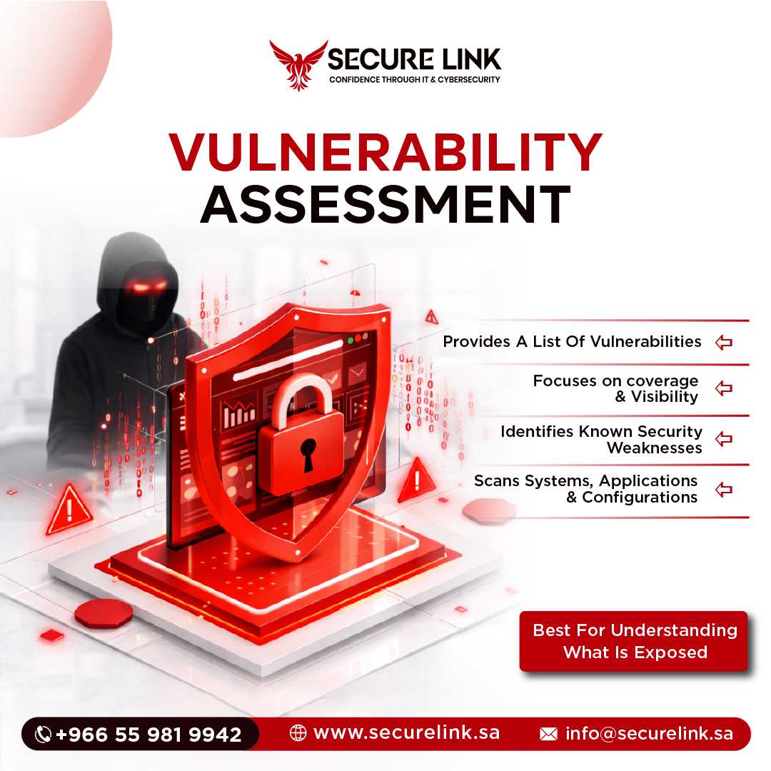 InfoSecurelink's tweet photo. Stay ahead of cyber threats with Secure Link's Vulnerability Assessment. Identify security gaps, prioritize risks and protect your business before attackers do. 

🌐 https://t.co/QKvNRcdKyT 

[secure link, vulnerability assessment, cyber security, network security, saudi arabia] https://t.co/H7mux6k6wU