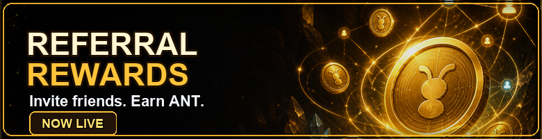 ANTTIME_NET's tweet photo. Introducing the ANTTIME Referral Rewards System

Invite friends and earn ANT rewards when your invited friends complete eligible activity, such as actual game play or receiving eligible lock-up rewards.

Referral rewards are not paid for signup alone. Qualifying activity must be confirmed first.

Key Rewards
- Referrer signup reward: 100 ANT
- Invited friend signup reward: 50 ANT
- Game referral reward: 10% of confirmed platform fees
- Lock-up referral reward: 3% of the lock-up bonus actually paid to your friend

Example
If your friend plays a game and the confirmed platform fee is 100 ANT, your referral reward is 10 ANT. It is calculated from the confirmed platform fee, not from the total play amount.

For lock-up rewards, if your friend receives a 1,000 ANT lock-up bonus, the referrer can earn 30 ANT.

How to Share
Go to Ground > Referral rewards, copy your invite link, and share it with your friends.

Rewards go through a default 48-hour review period before approval and payout. The minimum automated payout target is 100 ANT, and the monthly cap for normal users is 100,000 ANT.

ANTTIME reviews referral activity for fairness and security. Self-referrals, duplicate settlements, suspicious activity, or policy violations may result in rejected or clawed-back rewards.

https://t.co/V8PjgwUo6T