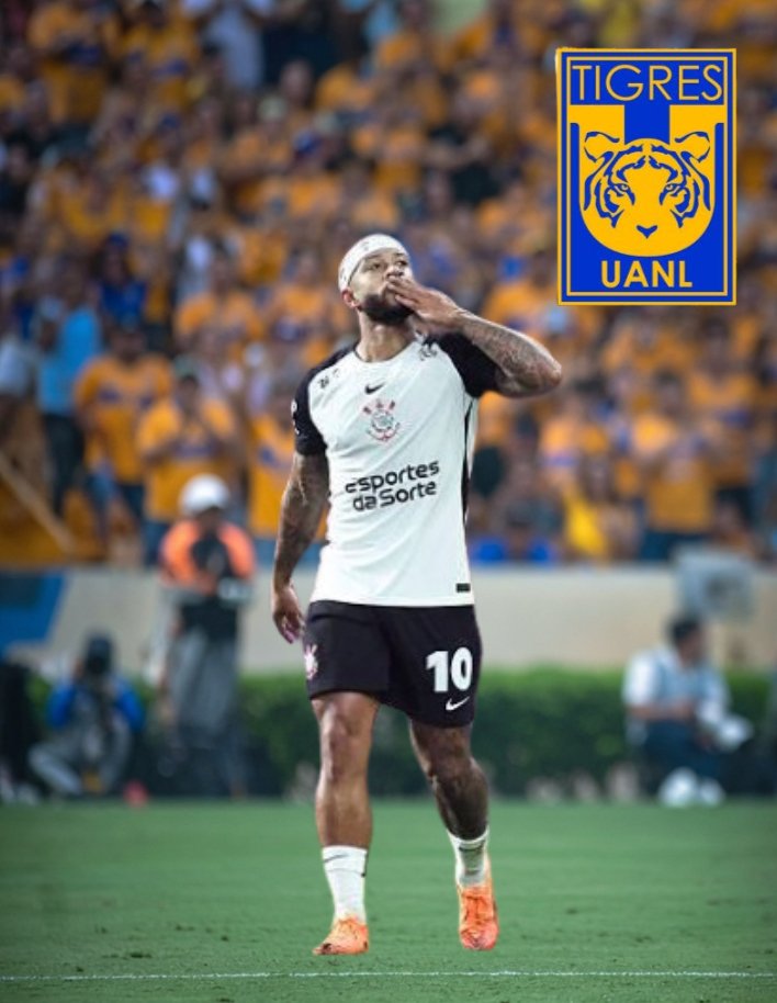 Fafhoo's tweet photo. ¿El heredero de Gignac? 

Tigres busca el fichaje del neerlandés Memphis Depay. De no renovar con el Corinthians de Brasil, el jugador quedaría como agente libre, una situación que la U de Nuevo León busca aprovechar, ya que solo tendría que costear su salario de 5 MDD 💵 al año. https://t.co/gyfKlBt9oH