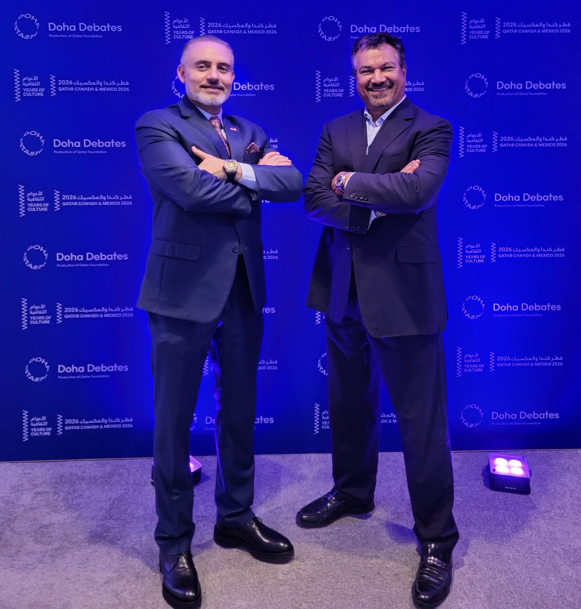 alanbender1965's tweet photo. With The Ambassador of the State of Qatar 🇶🇦 to Canada, His Excellency, Tariq Ali Faraj Al-Ansari,At the Doha Debates Town Hall event.
@QatarEmb_Ottawa https://t.co/rUgDZpZ6Qj
