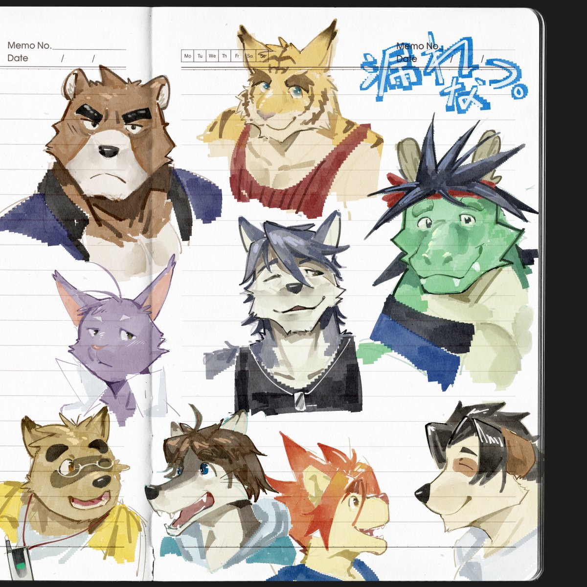 hegujin's tweet photo. 全家福
#furry #漏夏 #漏れなつ #獣人 https://t.co/C8JNJ4KFCz