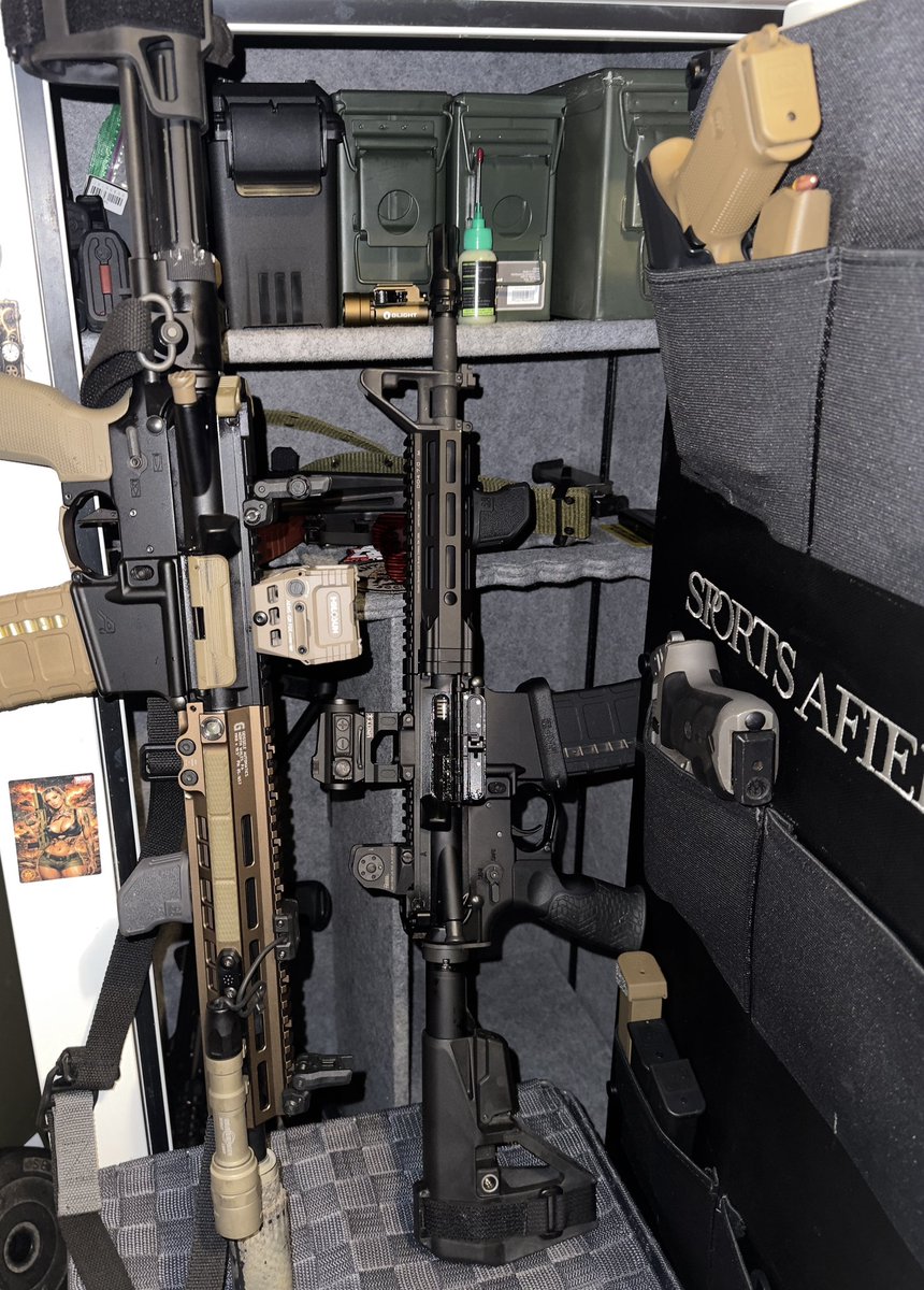 Tacticaljavi999's tweet photo. Black & #FDE #Arps one is #Suppressed other has an #FRT🔥Best of both wrlds👌#Geissele #DanielDefense #BCM #Solgw #Surefire #Holosun #AEMS #AeroPrecision #Atrius #HEAT https://t.co/tuqKfFulLC