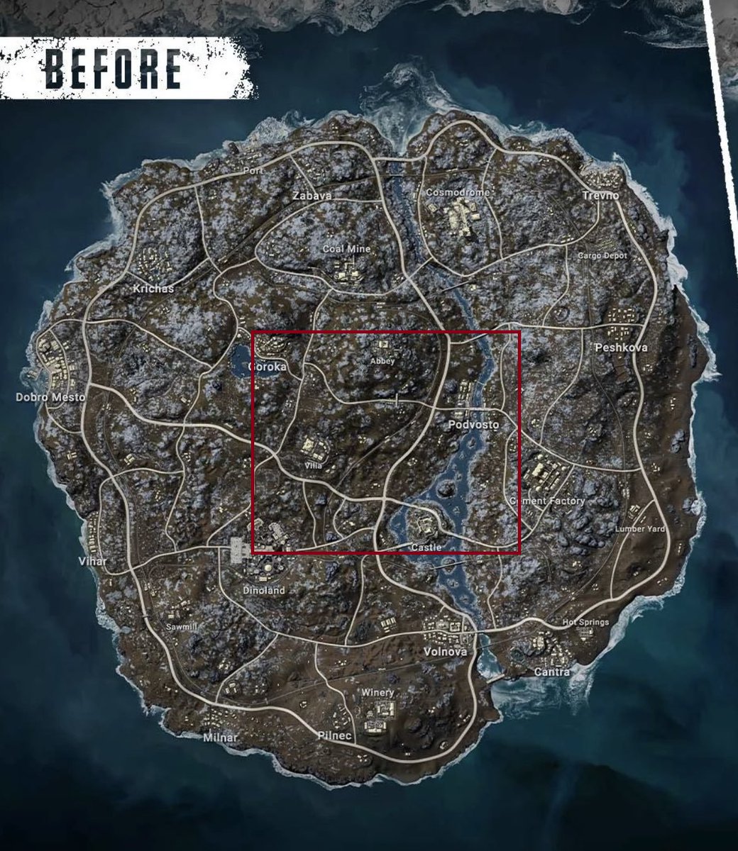 WJacky101's tweet photo. I miss messing around inside this square. 🙄

That zone on old Vikendi was pure banger.  🔥

New Vikendi doesn't offer anything like this! 👎 https://t.co/dNZIs75bGA