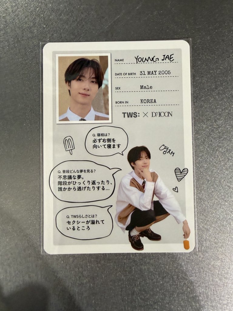 _____174sd's tweet photo. TWS D’/ICON DICON POPUP 
交換求めております！

【譲】シニュ　ヨンジェ　

【求】ジフン

#tws交換 https://t.co/qrxsmXrXkY
