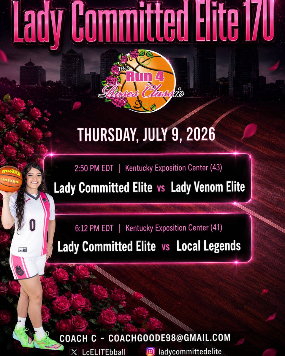 Alaina5Wright's tweet photo. We're here in Louisville, Kentucky!📍
  Coaches, come watch my team and me compete at the Run4Roses Classic!! 
@TFNsRun4Roses @LcELITEbball 
#AGTG #Run4Rose #RecruitMe #Exposure #GirlsBasketball #JustUs #NxtPro #classof2028 https://t.co/k3EV7Uu2NK