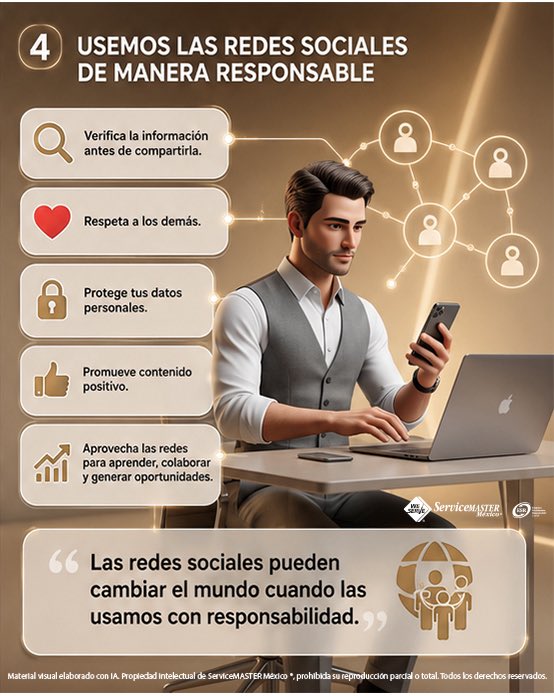 ServiceMasterM7's tweet photo. La tecnología nos conecta, pero los valores nos unen. 🏢🌐

Gracias a ti —cliente, colaborador, seguidor o aliado— por leernos y ayudarnos a difundir un mensaje de excelencia y sustentabilidad respaldado por 6 años consecutivos con el Distintivo ESR. 🏆🎈

#ESR #Tecnología https://t.co/Pqy3cW1MS1